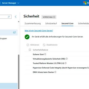 Im Windows Admin Center lassen sich Sicherheitseinstellungen von Windows Server 2025 jetzt ebenfalls zentral umsetzen.(Bild:  Joos | Microsoft)