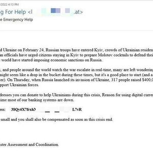  Wenn in Bitcoin gespendet werden soll, ist Misstrauen angebracht. (Bild:  Bitdefender)