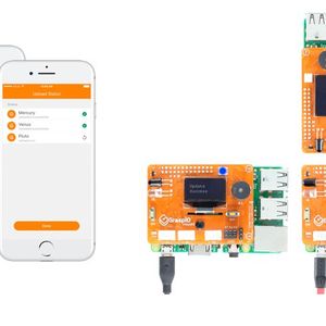 GraspIO Cloudio und Rasperry Pi (unten): steuern, programmieren und kontrollieren Sie mehrere Cloudios auf einen Streich via iOS oder Android übers Internet(Bild:  Graspio)