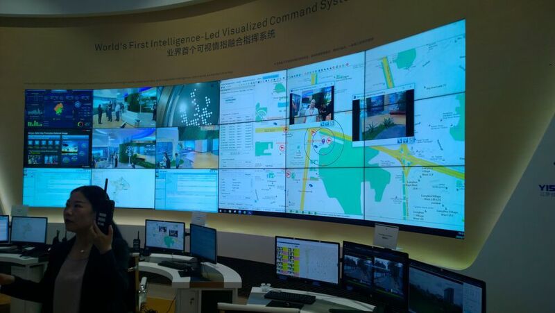 Zum Smart-City-Sektor von Huawei gehören umfangreiche Videoüberwachungslösungen, die in China deulich weiter gehen, als in Deutschland. Gesichtserkennung ist dort Usus. (Vogel IT-Medien)