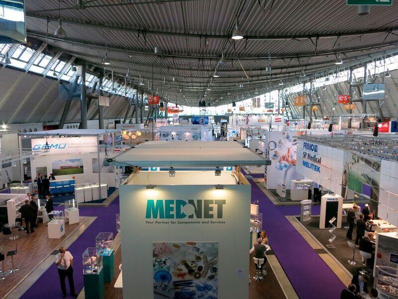 Medtec Europe 2014: Blick in die Messehalle der Landesmesse Stuttgart. (Schäfer / Devicemed)
