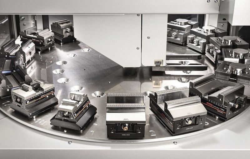 Die GARANT Turntable mit 18 Spannmitteln. (Bild: Hoffmann Group)