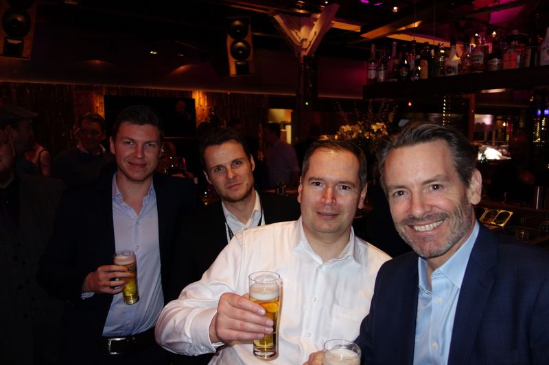 Immer mit concept trinken, (v. l.) Thomas Schmidt, Marcel Schmidt, Michael Eder und Mike Finckh, Concept International. (Bild: IT-BUSINESS)