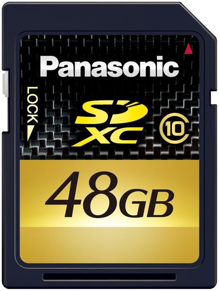 Bereits die 48-GB-SDXC-Speicherkarte RP-SDW48GE1K verfügt über annähernd die gleiche Speicherkapazität wie eine Dual Layer Blu-ray Disc. (Archiv: Vogel Business Media)