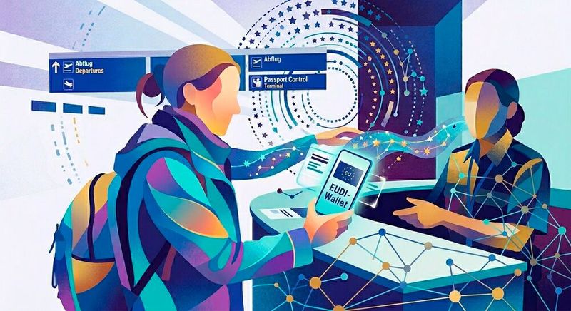 Die European Digital Identity Wallet (EUDI-Wallet) soll ein sicheres und europaweites digitales Ausweisen ermöglichen.(Bild:  Gemini / KI-generiert)