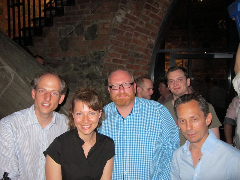 (v. l.) Dominik Maerzluft, CNW IT-Systeme, Monika Fietzek, OKI, Jörn Beckmann, comTeam, Felix Bechmann, Label-the cable, und Frank Kwasnitza, bluechip  (Bild: IT-BUSINESS)