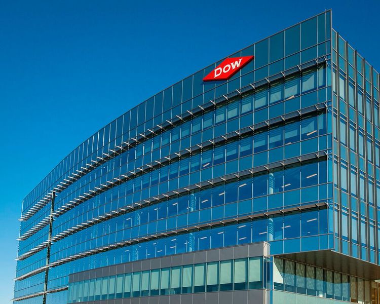 Der erste Platz auf dem Treppchen geht in die US of A: Dow sichert sich mit 44,62 Milliarden Dollar Umsatz Platz 3. (Bild: Dow)