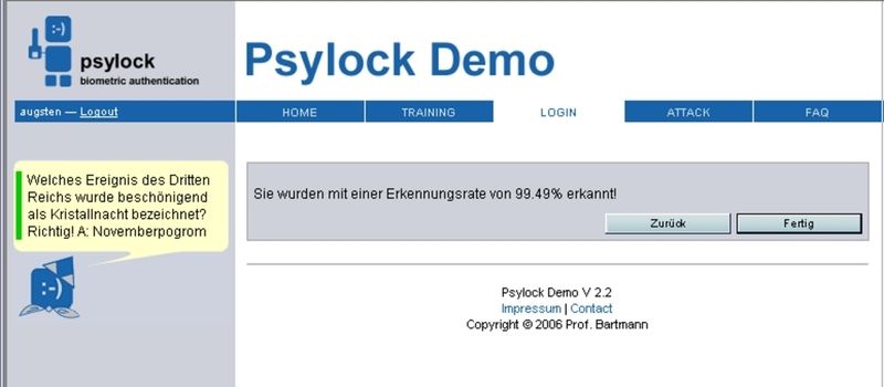 Mit diesem Ergebnis kann man leben – mit variierenden Tastaturen wurden jedoch schlechtere Resultate erzielt und das Profil gesperrt. (Archiv: Vogel Business Media)