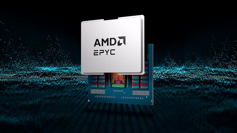 Im Sorano-Spitzenmodell Epyc 8635P kommen 84 Zen-5-Cores zum Einsatz. Der L3-Cache ist hier 384 MB groß.(Bild:  AMD)