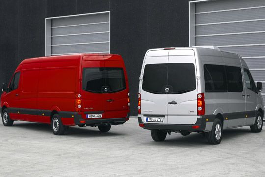 Für den neuen Crafter stehen drei Leistungsvarianten mit 80, 100 und 120 kW zur Wahl. (Foto: Volkswagen)