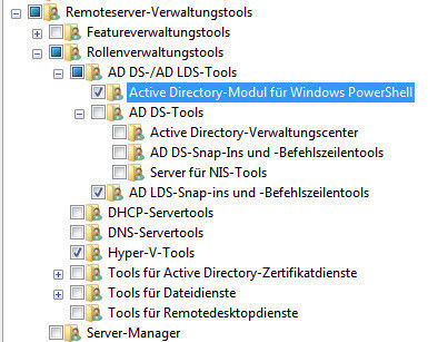Abbildung 2: Installieren des PowerShell-Moduls für Active Directory (Archiv: Vogel Business Media)