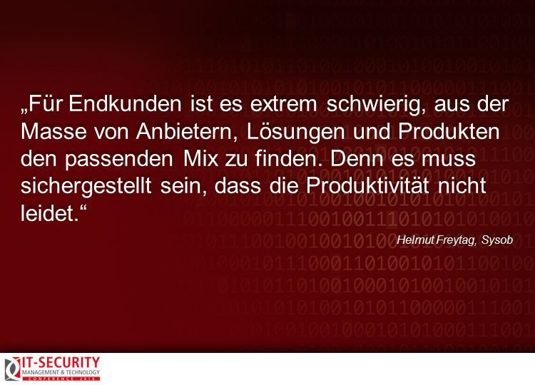 Helmut Freytag, Sysob, zur IT-Security Conference 2016. #itseccon (AMATHIEU - Fotolia.com)