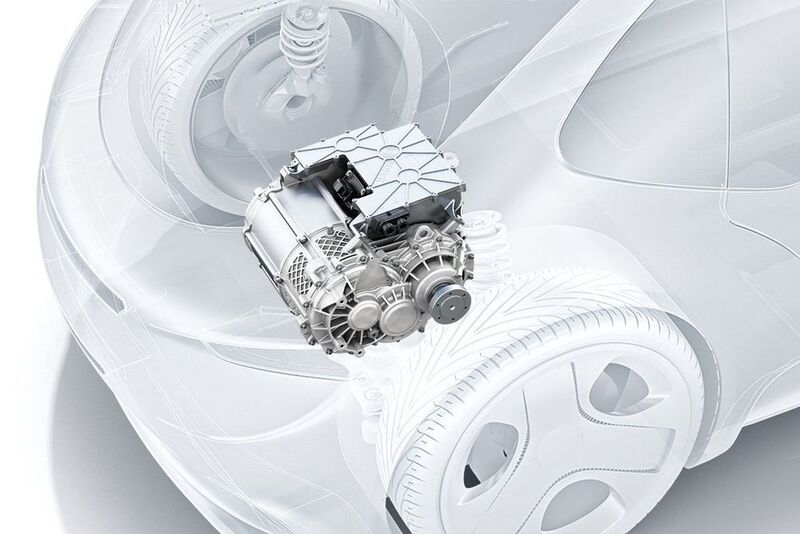 Die kompakte E-Achse von Bosch lässt sich sowohl an den Vorder- als auch an den Hinterrädern platzieren. (Bosch)