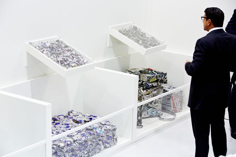 Die Messe Aluminium informiert auch über das Themenfeld Recycling. (Messe Aluminium/Behrendt & Rausch Fotografie)