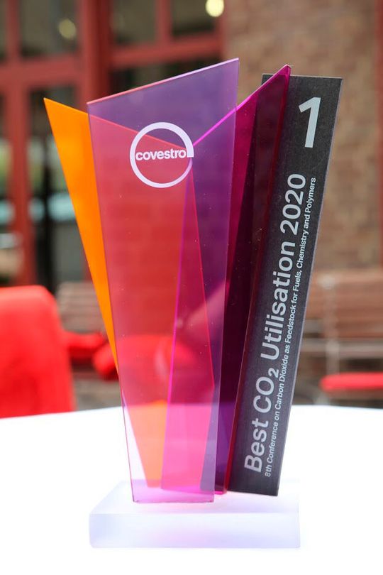 Der Innovation Award aus Covestro Materialien ehrt Start-ups für den besonders innovativen Einsatz von CO2.(Bild:  Covestro)