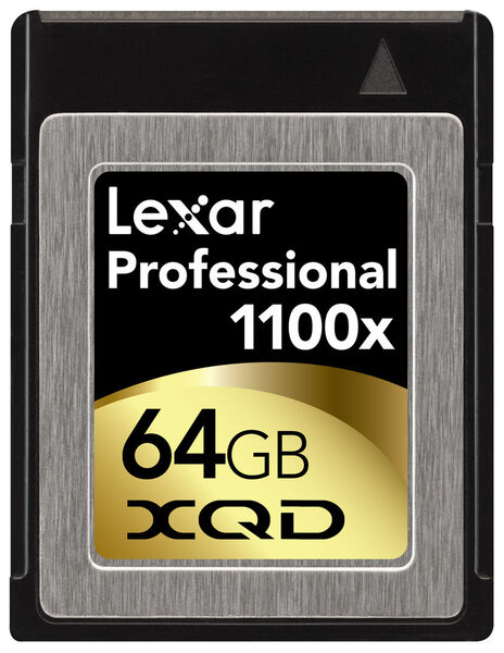 Die Lexar-Professional-XQD-Karte erreicht eine garantierte Mindestlesegeschwindigkeit von 1100x. (Bild: Lexar)