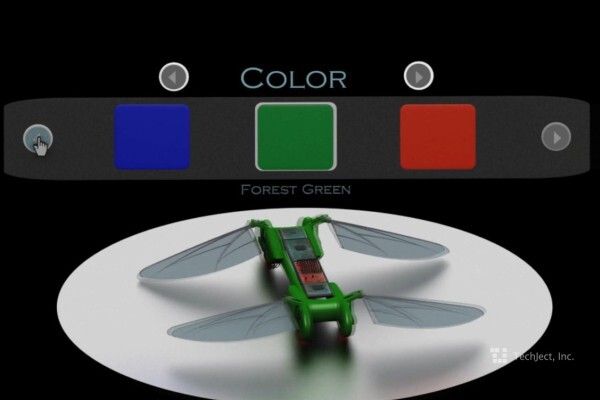 Dragonfly ist in verschiedenen Farben und Flügelformen erhältlich (Bild: TechJect)