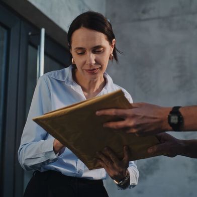 Vor Gericht anerkannt ist, wenn ein Bote schriftliche Erklärungen, die an Termine gebunden sind, überbringt und sich die Zustellung quittieren lässt. (Bild: © Framestock - stock.adobe.com)