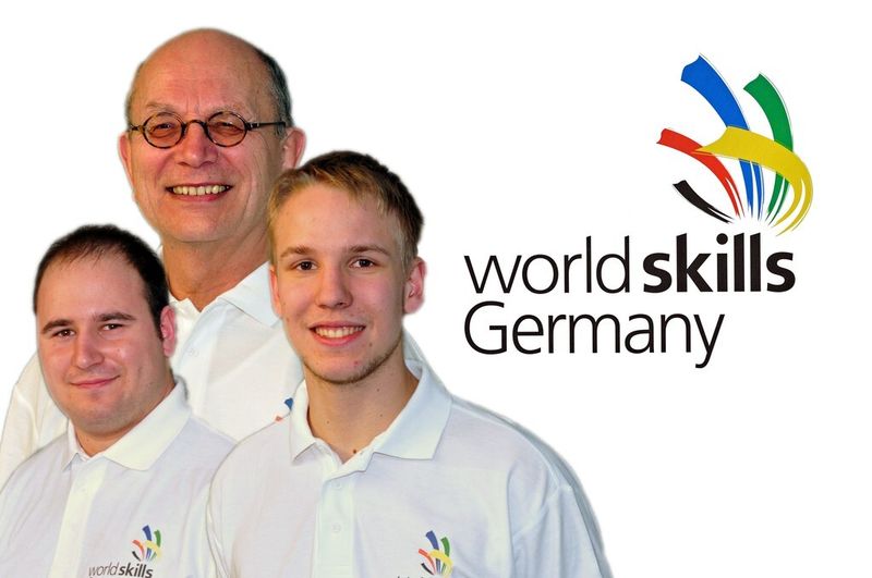 Experte: Dr. Ulrich Karras; Teilnehmer: Steve Urban, Martin Reichert (Bild: World-Skills Germany)