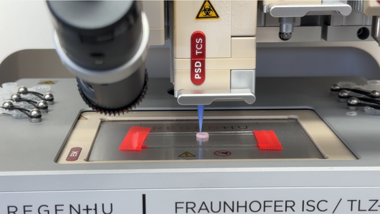 3D Printing of Freestanding Ring Structures(Source:  K. Selsam/Fraunhofer ISC)