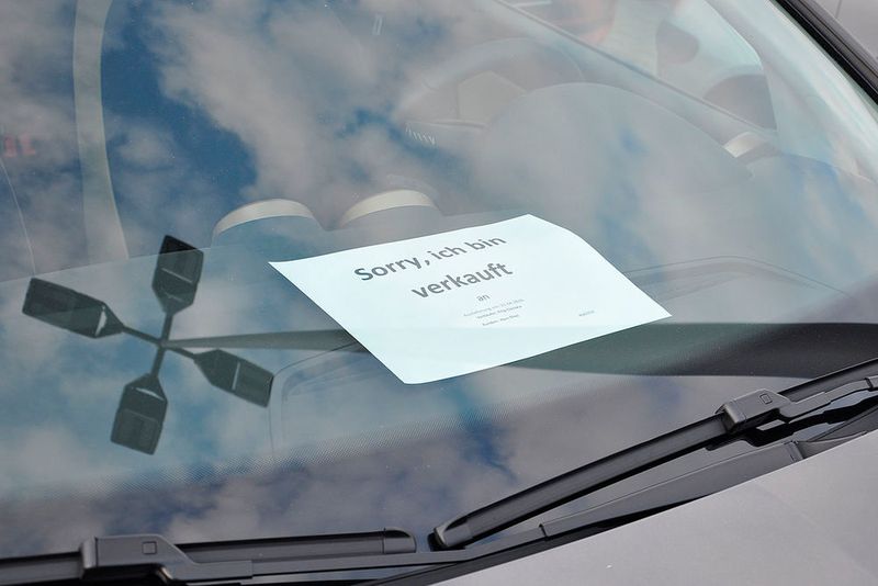 ... obwohl sichtbar schon fleißig verkauft wird. (Foto: Grimm)