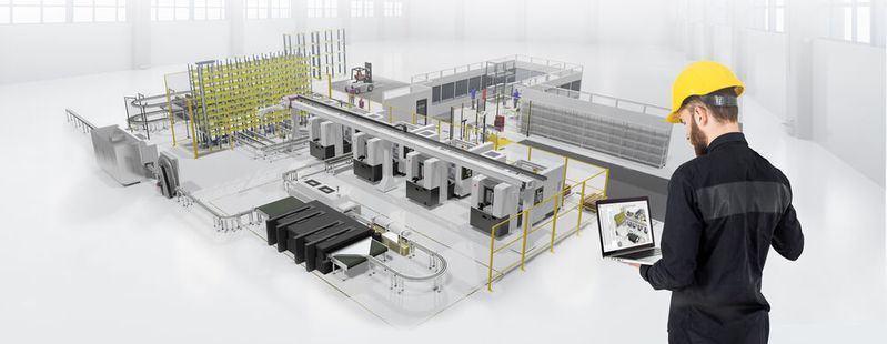 The future of manufacturing will be determined by demonstrable productivity gains - with more digitalization, networked data streams and simulation-based decisions.(Image: Visual Components)