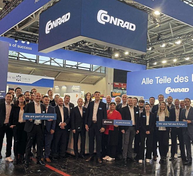 Neuer Kurs, neuer Claim, neuer Look: Conrad auf der electronica im November 2022  (Bild: Conrad Electronic)
