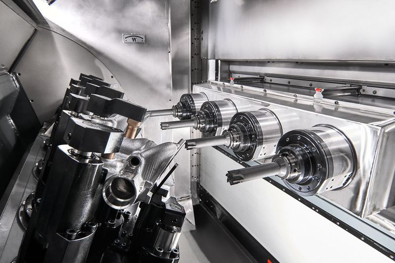 Die modernen Hochgeschwindigkeits-Horizontal- und Vertikal-Mehrspindelbearbeitungszentren von Vigel sind kompakt und „dynamisch“: Sie eignen sich für mittlere bis hohe Produktionsvolumina und bieten laut Unternehmen Fertigungsstandards auf Weltniveau. (Bild: SKF)