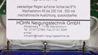 Mechatronischer Neigungsregler vom Typ  MNR8 /AC. (Bild: Höhn)