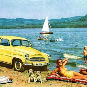 Die zweitürige Limousine wurde bis nur 1964 gebaut.(Bild:  Skoda)