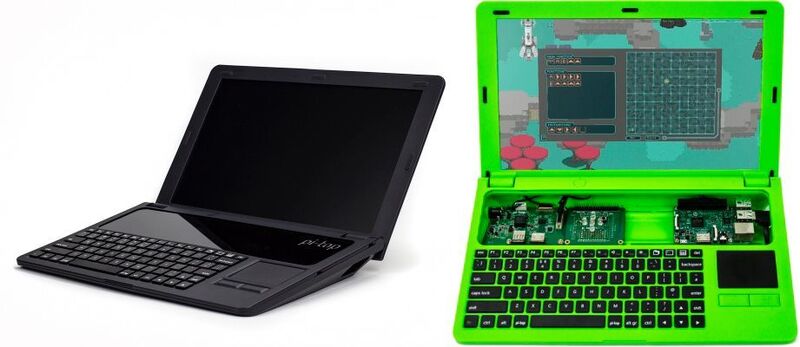 Raspberry Pi Laptop-Kit: den pi-top gibt es in den Farben Schwarz und Grün (Bild: RS Components)