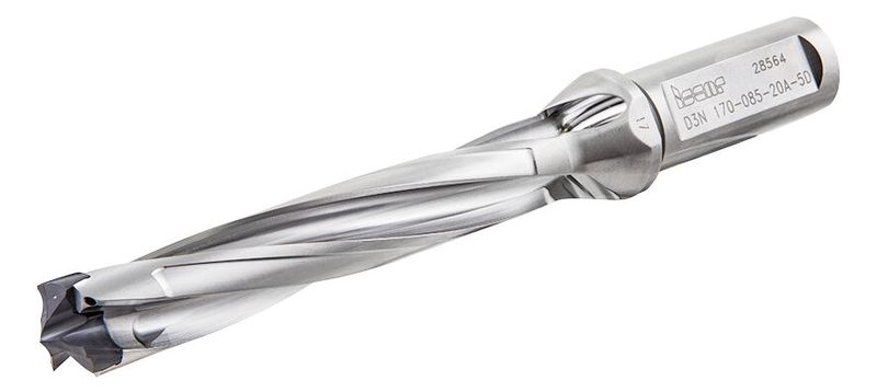 Thanks to the new F3B flat drill head design, the Logiq 3 Cham can now also ream existing holes, even if they are eccentrically positioned. (Image:Iscar)