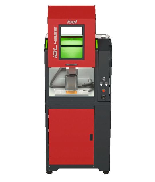 Auf der AMB 2022 wird Isel erstmals den Beschriftungslaser IBL4525 vorstellen.(Bild:  Isel)