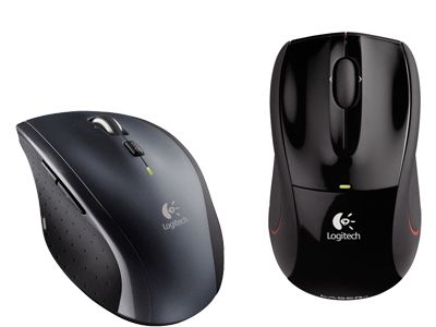 Marathon Mouse M705 (links) und Wireless Mouse M505, beide mit Batterielaufzeiten von bis zu drei Jahren, lassen sich mit dem Nano-USB-Empfänger betreiben. (Archiv: Vogel Business Media)