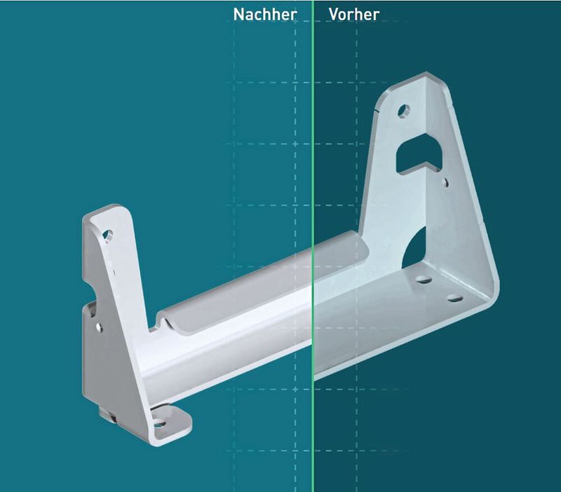 Optimate zufolge kann ein hoch optimierbares Bauteil mehr als 30 Prozent Kostenersparnis bedeuten, ein gut optimierbares Teil immerhin bis zu 20 Prozent. 