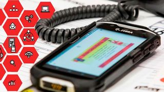 Cosys bietet mit dem Scannersystem Zebra TC52/TC57 ein 5-Zoll-System mit robustem Gehäuse nach Militärstandard.  Es handelt sich um ein Fulltouch-MDE-Gerät für die Arbeit im Lager und im Rahmen der Transportlogistik. Hier mehr dazu. (Bild: Cosys)