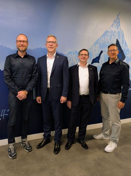 Dr. Leontin Grafmüller,  Jörg de la Motte, Dr. Michael Löbig, Knut Haberkant (Bild: Hima)