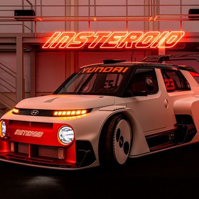 Als Insteroid wird der Hyundai Inster wird zum bitterbösen Bonsai-Boliden. (Bild: Hyundai)