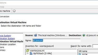 vCenter Converter hilft mit einem Assistenten bei der Migration von physischen Servern oder virtuellen Servern zu vSphere. (VMware / Joos)