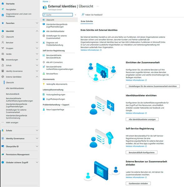 Externe Identitäten lassen sich in Entra ID anbinden, um Partner effektivere Zugriffe auf interne Ressourcen zu ermöglichen. (Bild: Microsoft | Joos)