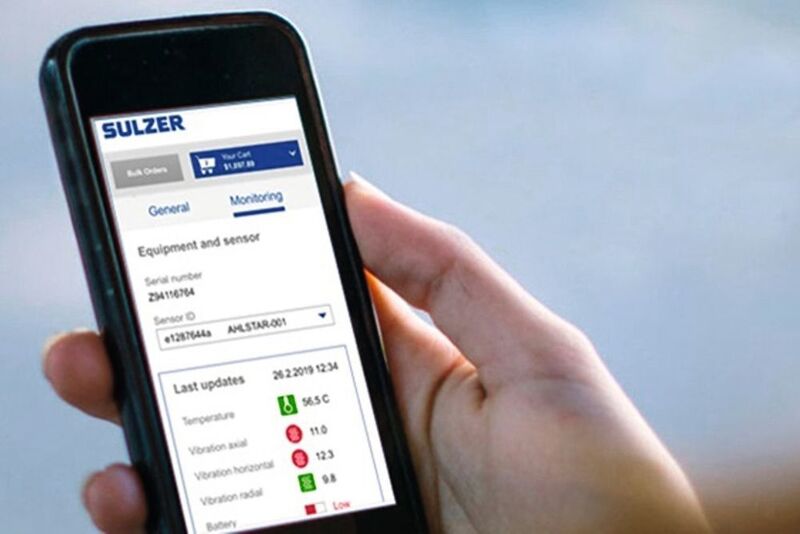 Sulzer Sense takes care of the process equipment in an easy, safe and convenient way. (Sulzer)