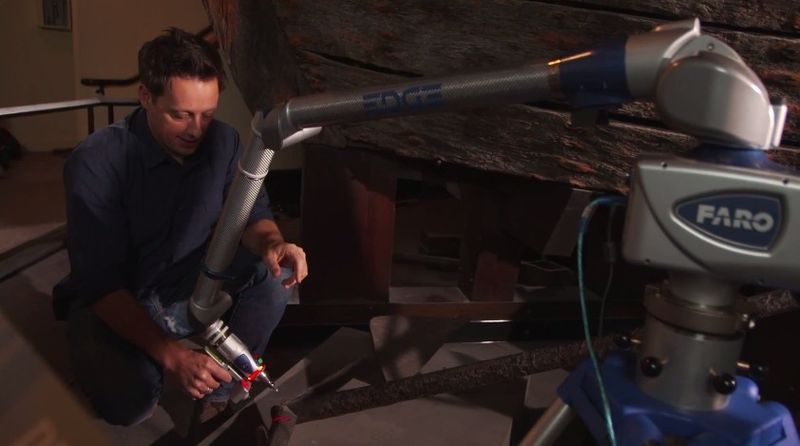 Bei der Erfassung kam eine breite Palette von Equipment zum Einsatz vom handgeführten Laser-Scanner... (Smithsonian)