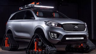 Kia zeigt auf der Tuningmesse SEMA den autonomen Sorento Ski Gondola. (Kia)