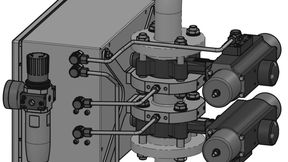 DewTector in einer typischen Bypass-Leitungsanordnung. Sein kompaktes Design mit einer Höhe von nur 184 mm (Flansch zu Flansch) vereinfacht die Prozessintegration.  (Bild: Coperion)