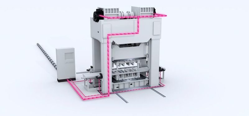 Situation without flywheel mass accumulator: a machine tool in operation. (VDW)