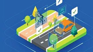 An bearbeiteten Bildern lernen Algorithmen für autonomes Fahren,
die reale Umgebung zu erkennen. (understand.ai)