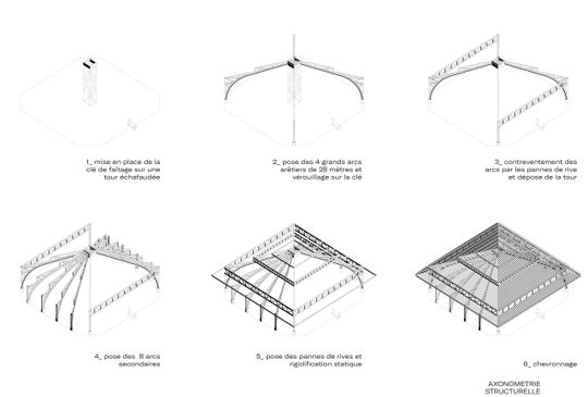 Axonometrien der Halle. (Bild:  K Architectures)
