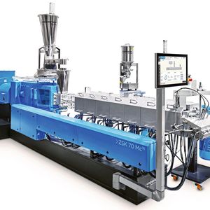 Die Extrusionstechnologie wurde extra für den Biowerkstoff entwickelt.(Bild:  Coperion)