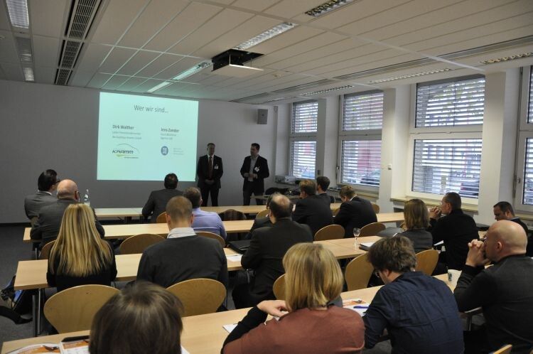 Dirk Walther und Jens Zander sprachen in ihrem Workshop über Newsletter-Marketing. (Foto: Richter)