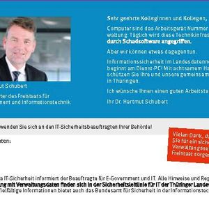 Tischaufsteller(Bild:  © Freistaat Thüringen)